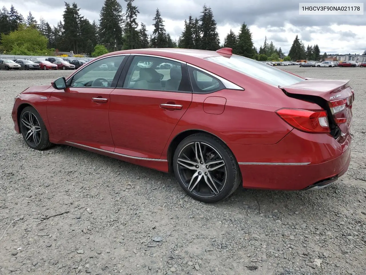 2022 Honda Accord Touring Hybrid VIN: 1HGCV3F90NA021178 Lot: 56506255