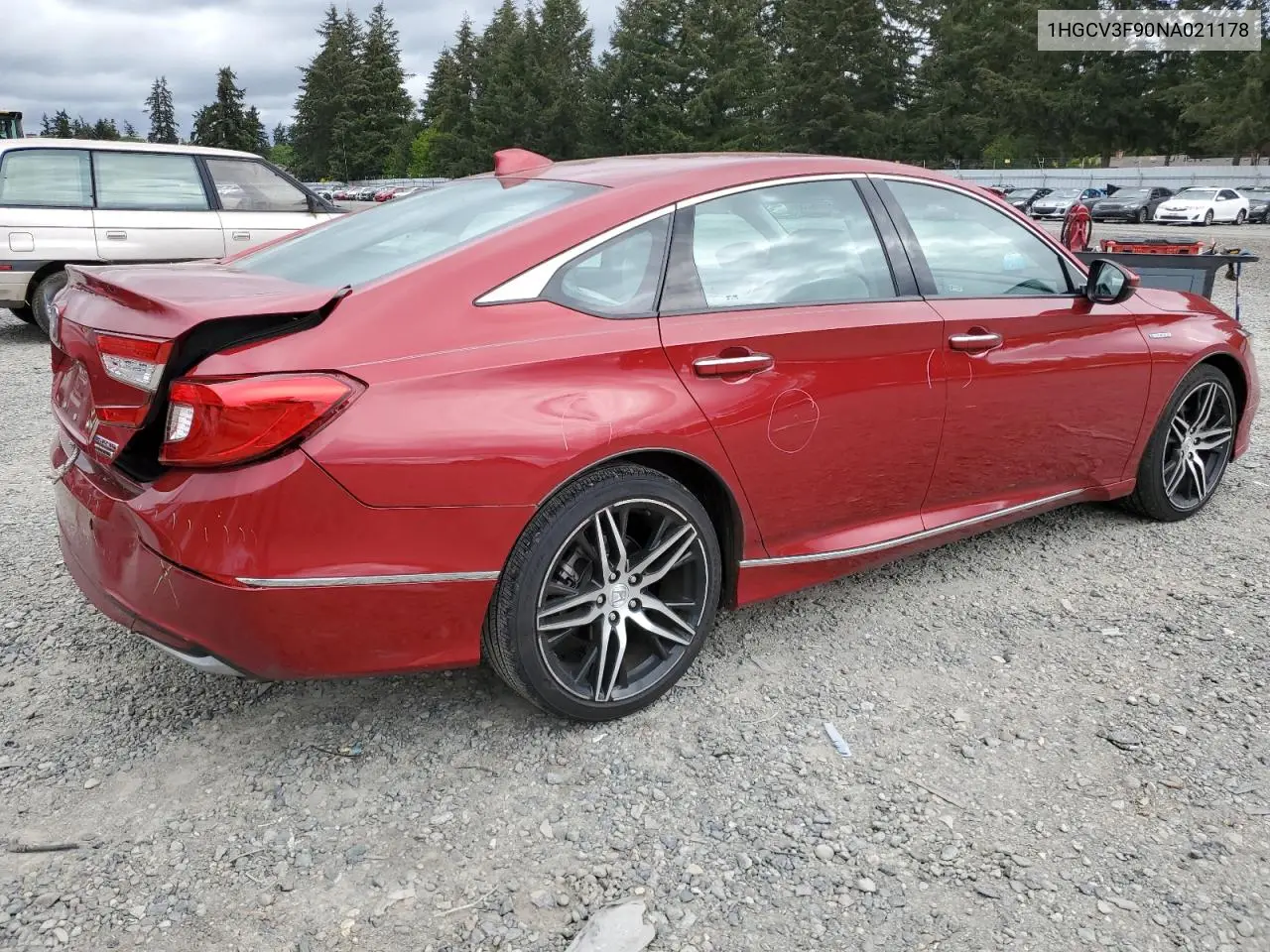 2022 Honda Accord Touring Hybrid VIN: 1HGCV3F90NA021178 Lot: 56506255