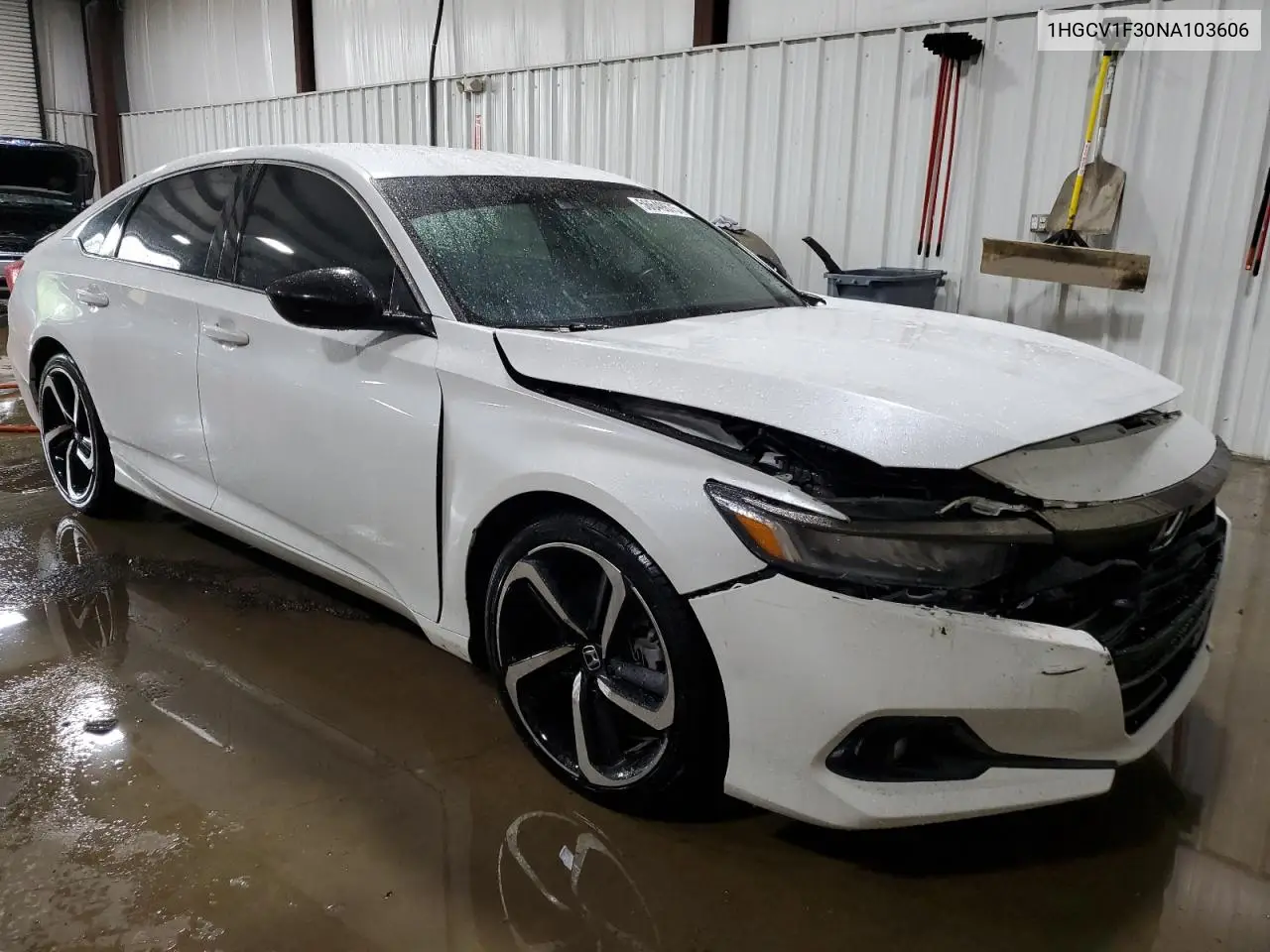 2022 Honda Accord Sport VIN: 1HGCV1F30NA103606 Lot: 56649675