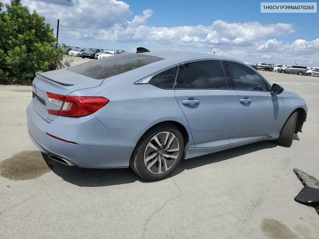 2022 Honda Accord Sport VIN: 1HGCV1F39NA070265 Lot: 56740395