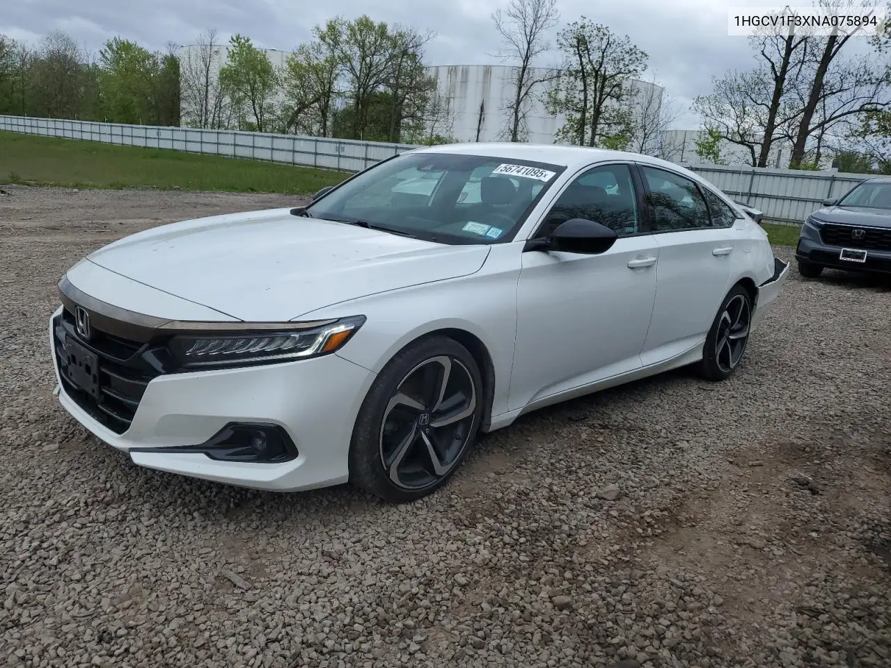 2022 Honda Accord Sport VIN: 1HGCV1F3XNA075894 Lot: 56741095