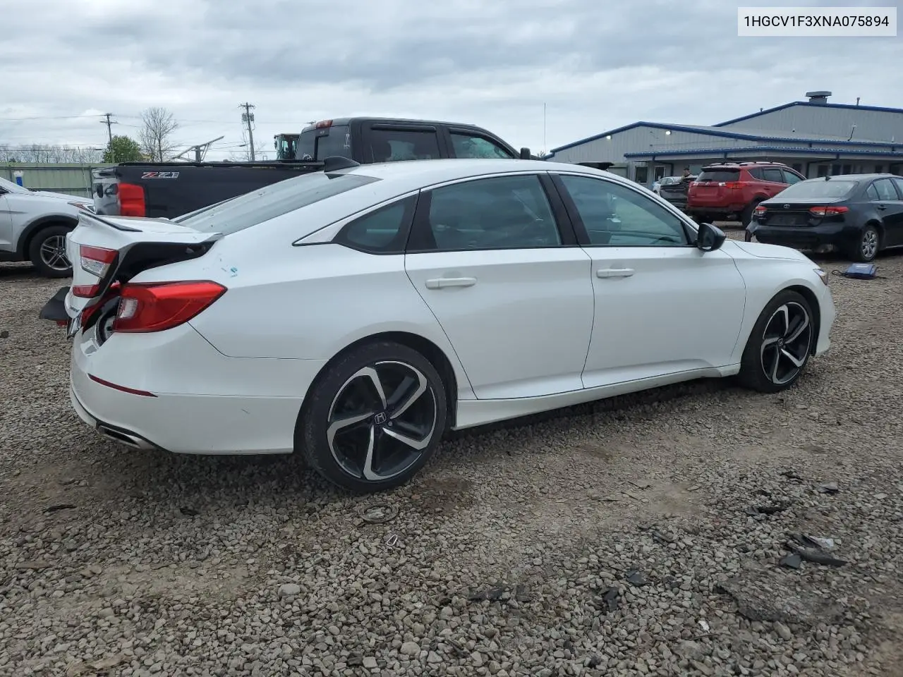 2022 Honda Accord Sport VIN: 1HGCV1F3XNA075894 Lot: 56741095
