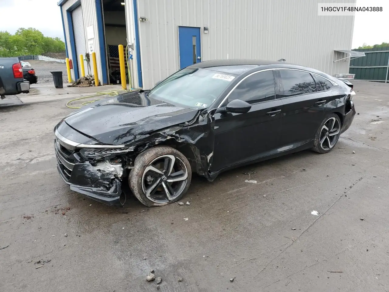 2022 Honda Accord Sport Se VIN: 1HGCV1F48NA043888 Lot: 56769825