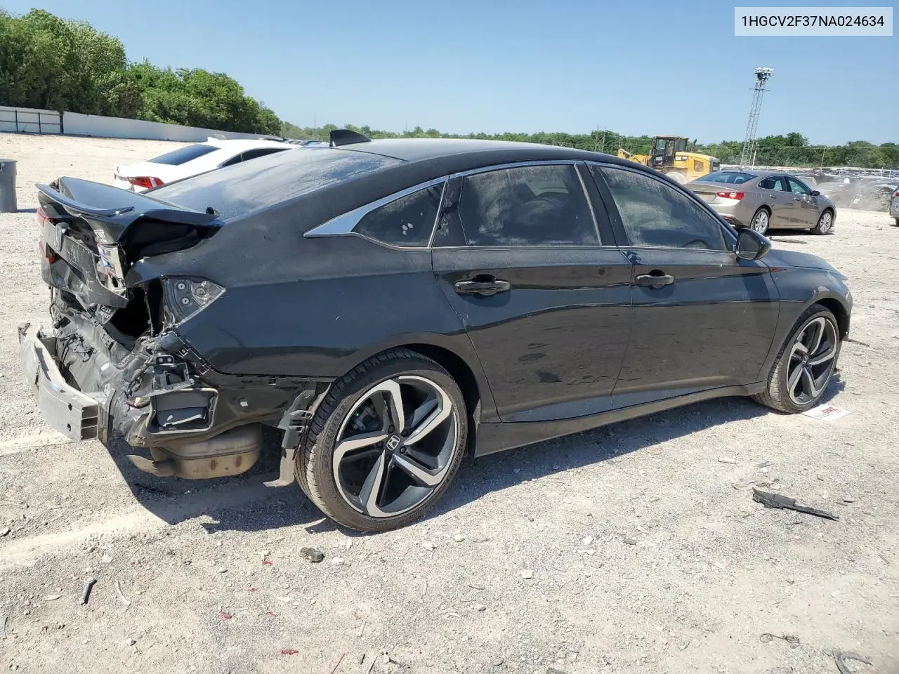 2022 Honda Accord Sport VIN: 1HGCV2F37NA024634 Lot: 56840985