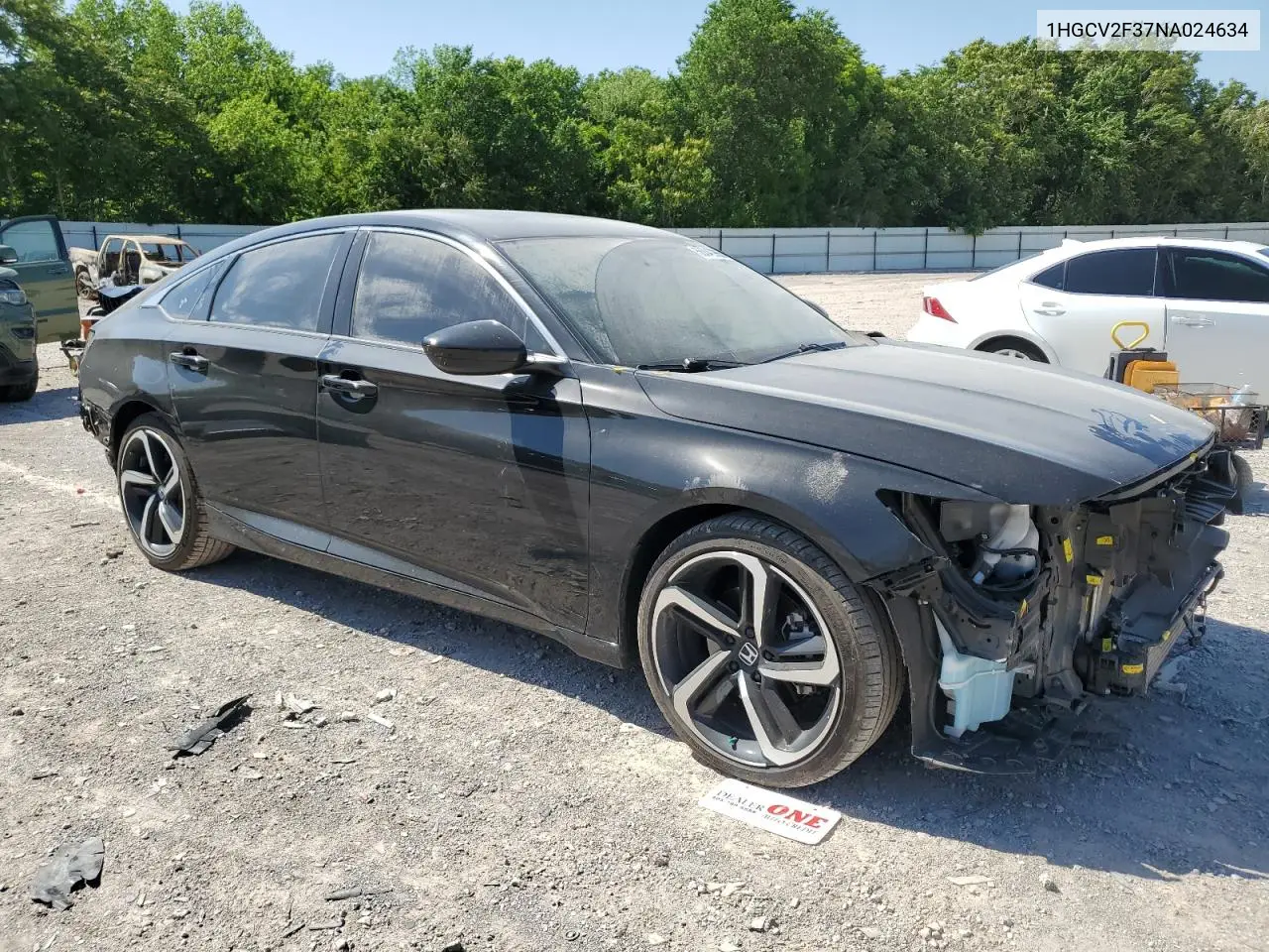 2022 Honda Accord Sport VIN: 1HGCV2F37NA024634 Lot: 56840985