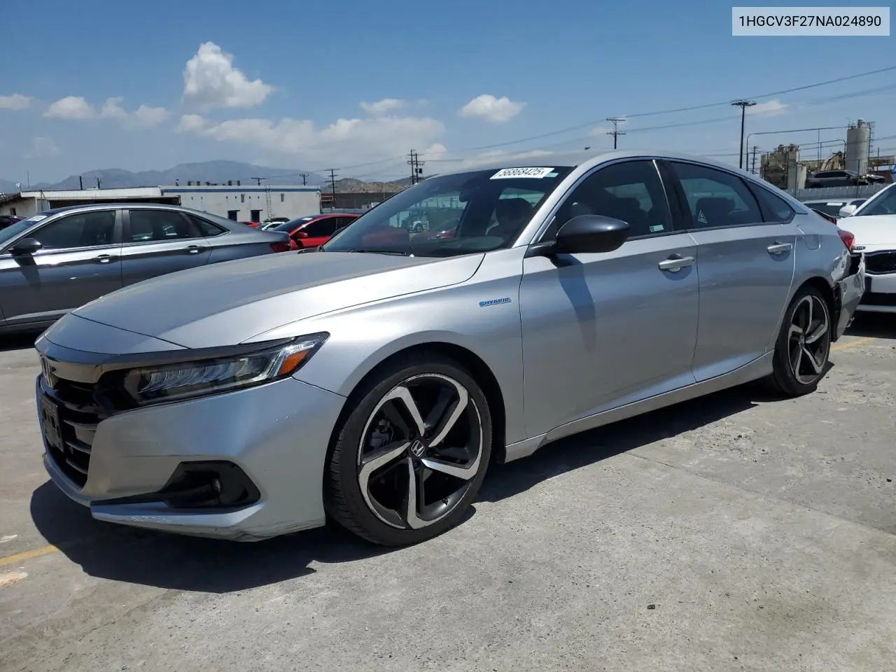 2022 Honda Accord Hybrid Sport VIN: 1HGCV3F27NA024890 Lot: 56868425