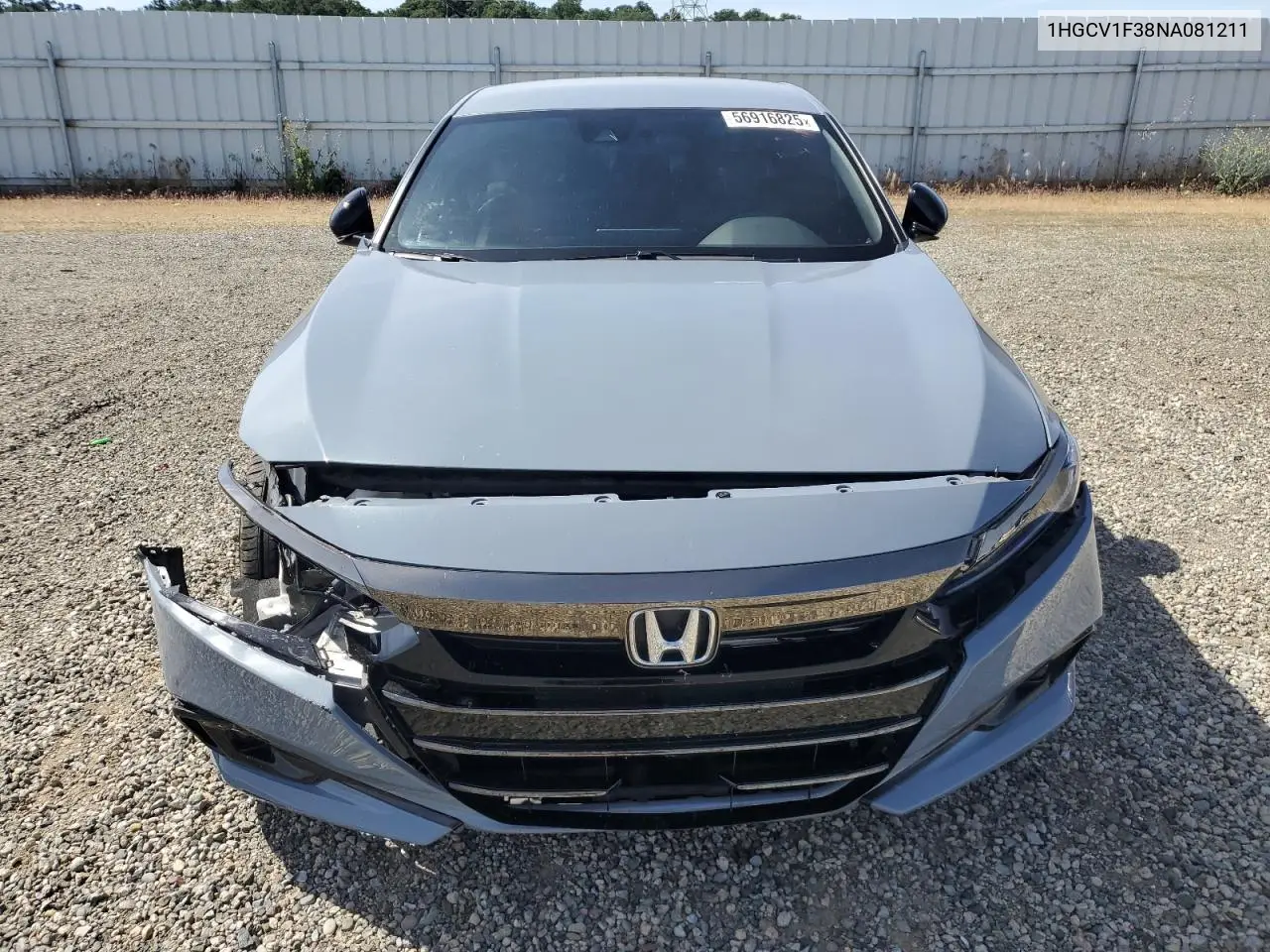 2022 Honda Accord Sport VIN: 1HGCV1F38NA081211 Lot: 56916825