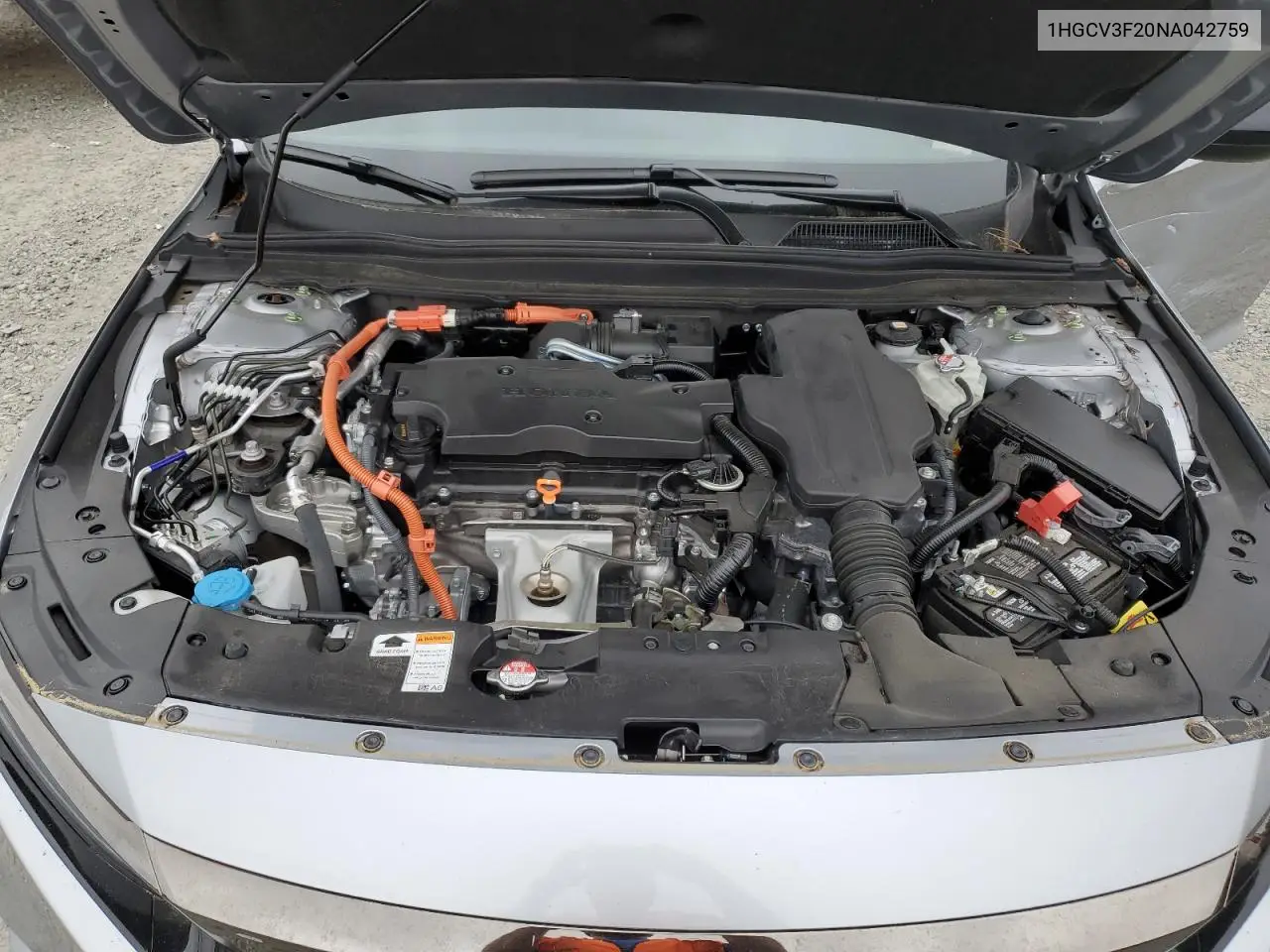 2022 Honda Accord Hybrid Sport VIN: 1HGCV3F20NA042759 Lot: 56998505