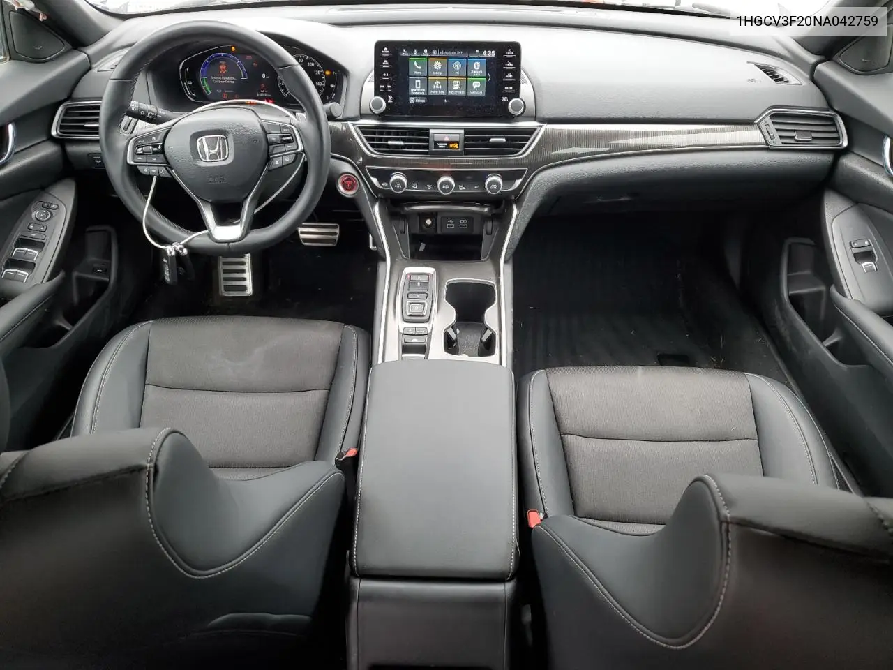 2022 Honda Accord Hybrid Sport VIN: 1HGCV3F20NA042759 Lot: 56998505