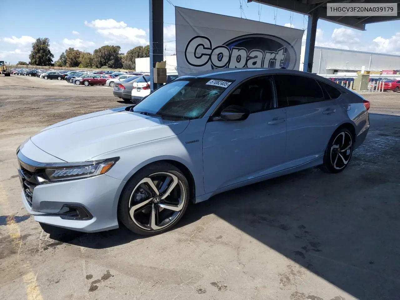 2022 Honda Accord Hybrid Sport VIN: 1HGCV3F20NA039179 Lot: 57082405