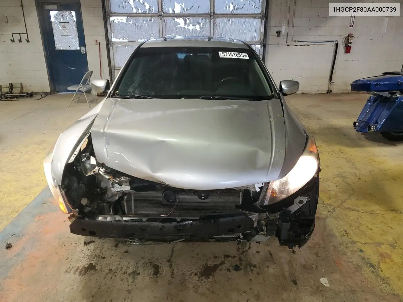 2010 Honda Accord Exl VIN: 1HGCP2F80AA000739 Lot: 57181655