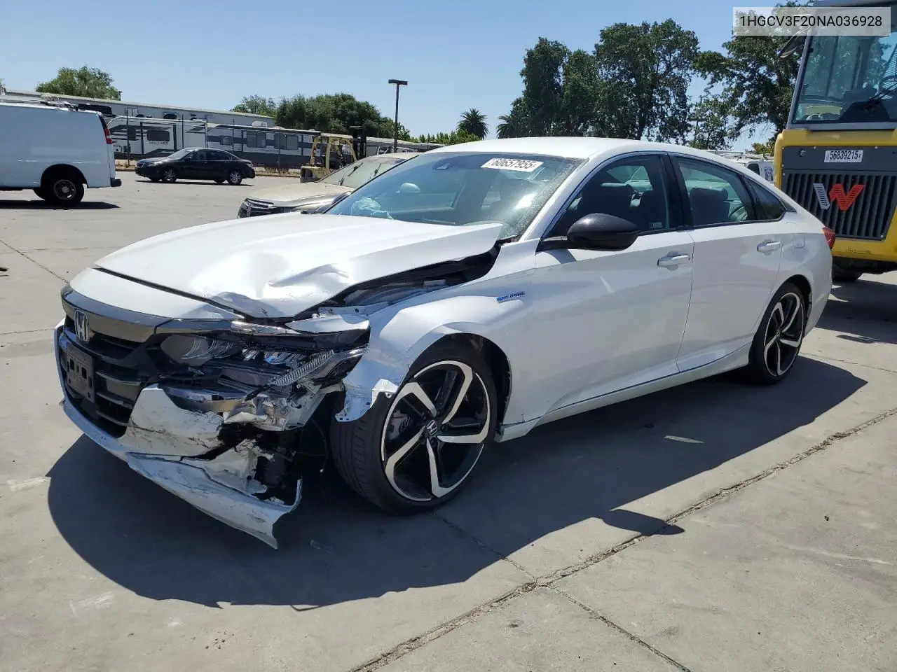 2022 Honda Accord Hybrid Sport VIN: 1HGCV3F20NA036928 Lot: 60657955