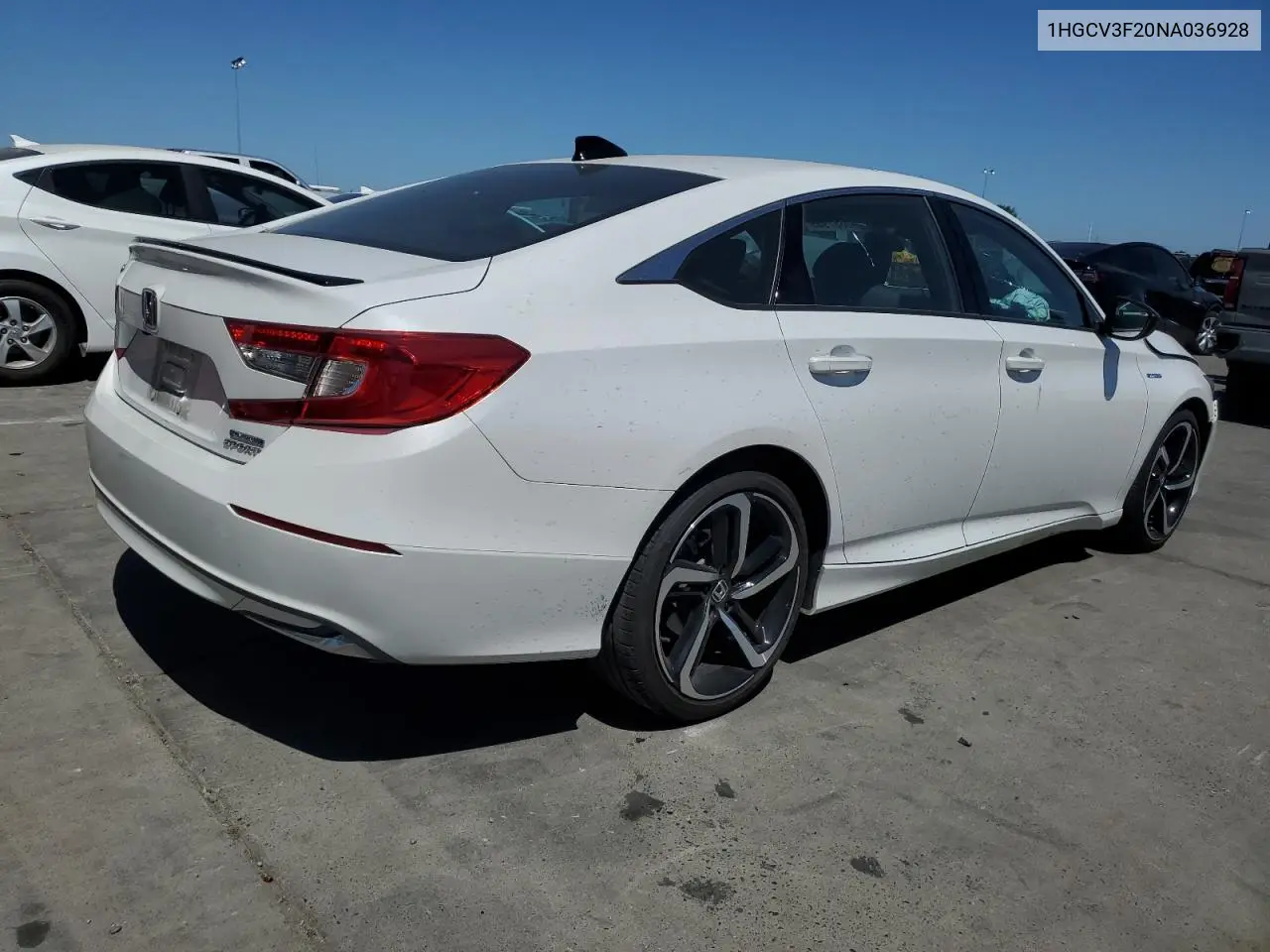 2022 Honda Accord Hybrid Sport VIN: 1HGCV3F20NA036928 Lot: 60657955