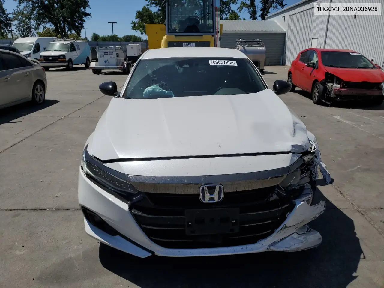 2022 Honda Accord Hybrid Sport VIN: 1HGCV3F20NA036928 Lot: 60657955