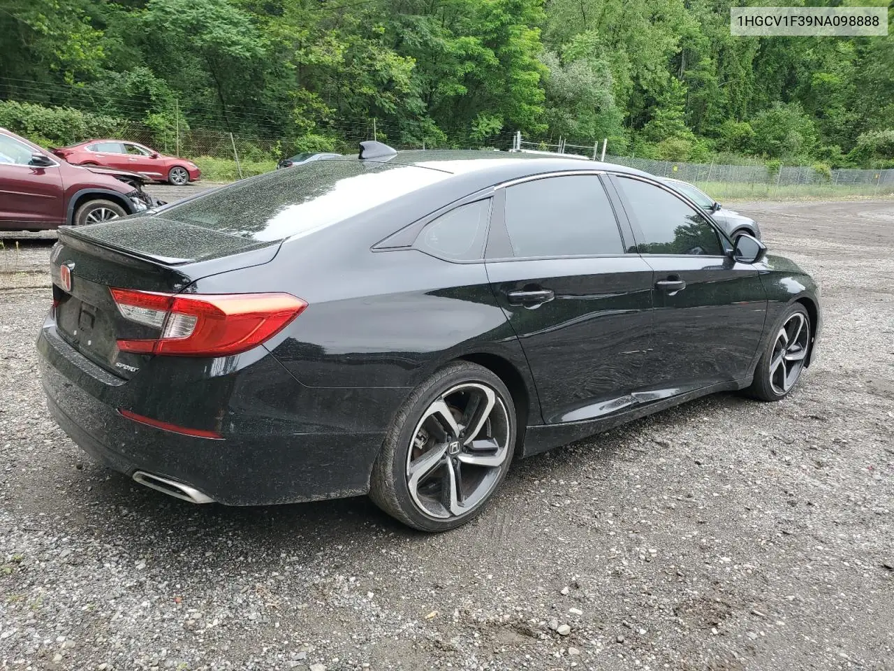 2022 Honda Accord Sport VIN: 1HGCV1F39NA098888 Lot: 60958845