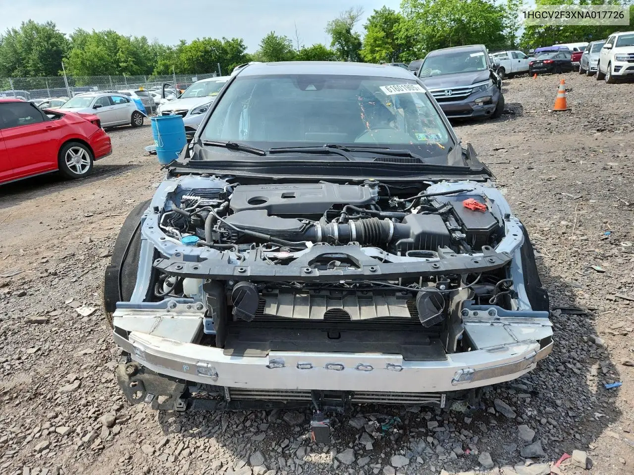 2022 Honda Accord Sport VIN: 1HGCV2F3XNA017726 Lot: 61601905
