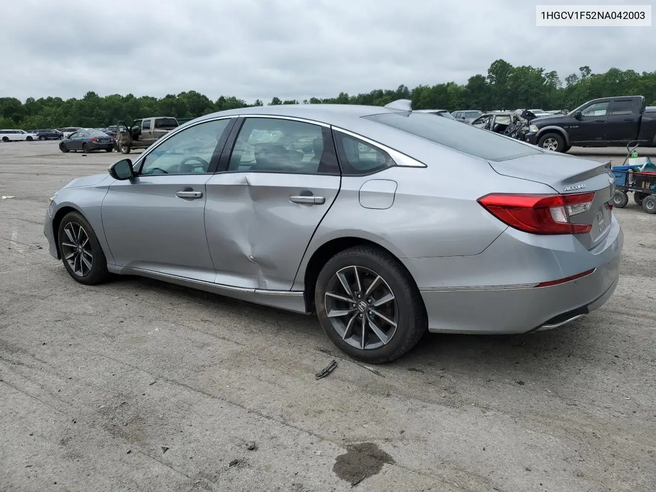 2022 Honda Accord Exl VIN: 1HGCV1F52NA042003 Lot: 61657105