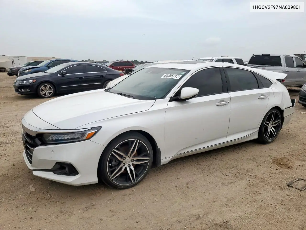 2022 Honda Accord Touring VIN: 1HGCV2F97NA009801 Lot: 61855215
