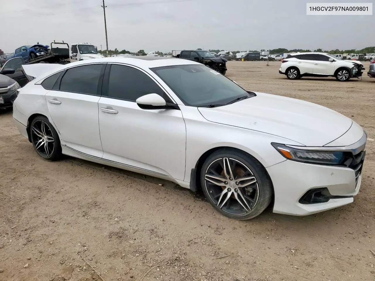 2022 Honda Accord Touring VIN: 1HGCV2F97NA009801 Lot: 61855215