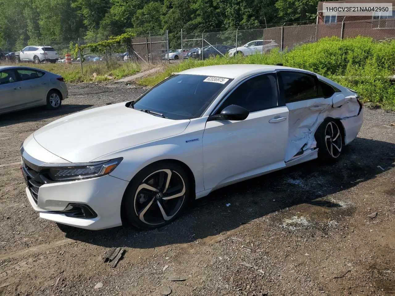 2022 Honda Accord Hybrid Sport VIN: 1HGCV3F21NA042950 Lot: 62036975