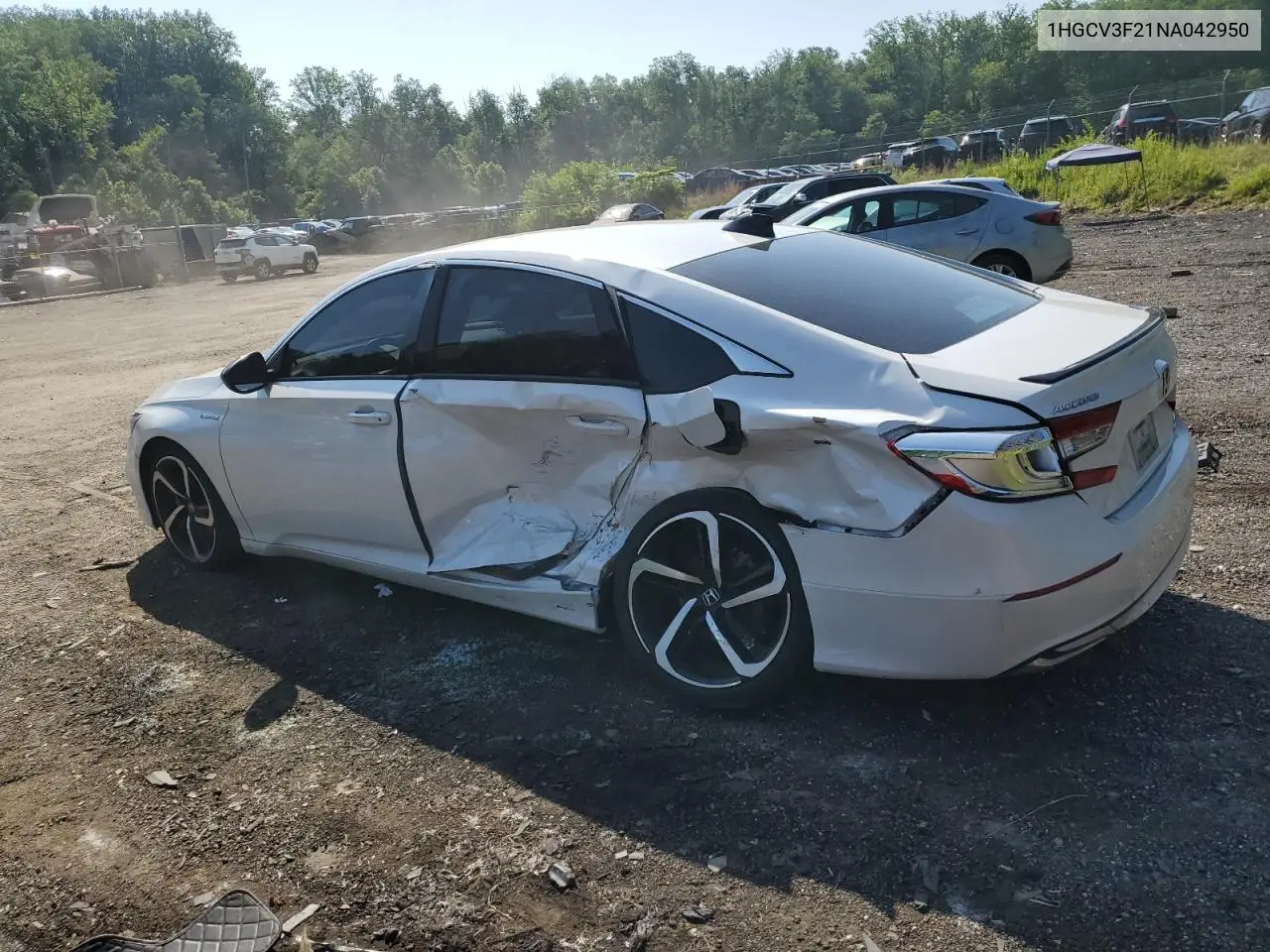 2022 Honda Accord Hybrid Sport VIN: 1HGCV3F21NA042950 Lot: 62036975