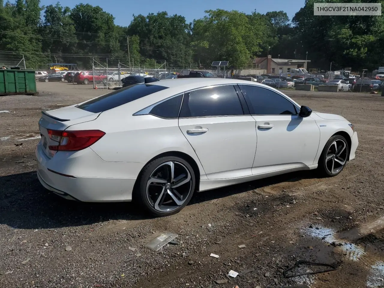 2022 Honda Accord Hybrid Sport VIN: 1HGCV3F21NA042950 Lot: 62036975