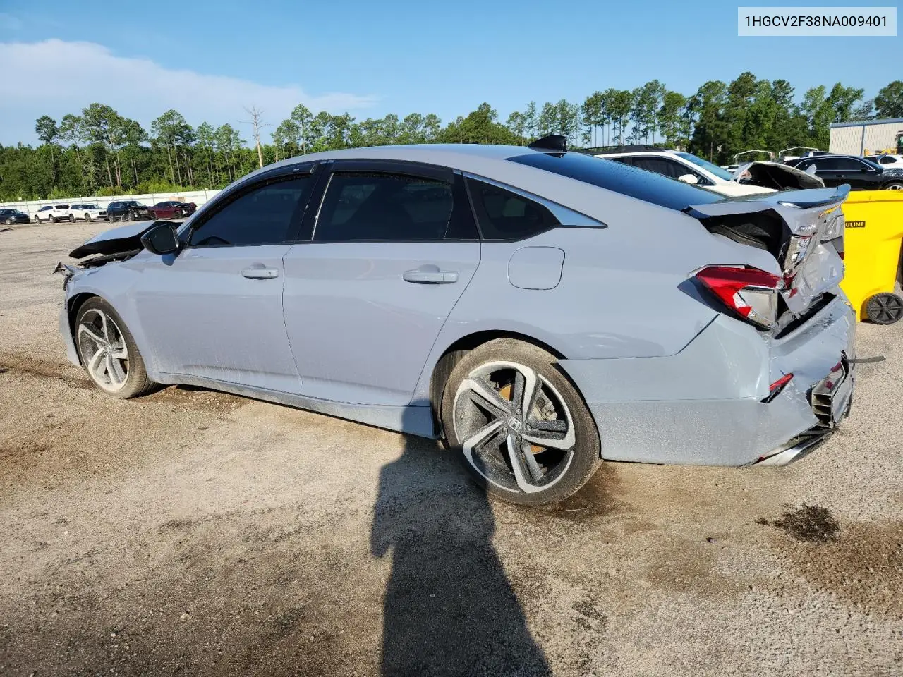 2022 Honda Accord Sport VIN: 1HGCV2F38NA009401 Lot: 62104885