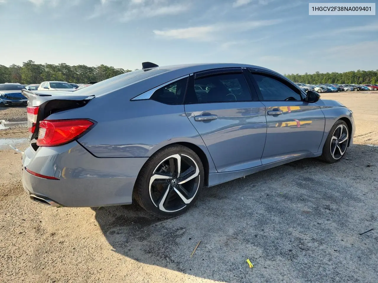 2022 Honda Accord Sport VIN: 1HGCV2F38NA009401 Lot: 62104885