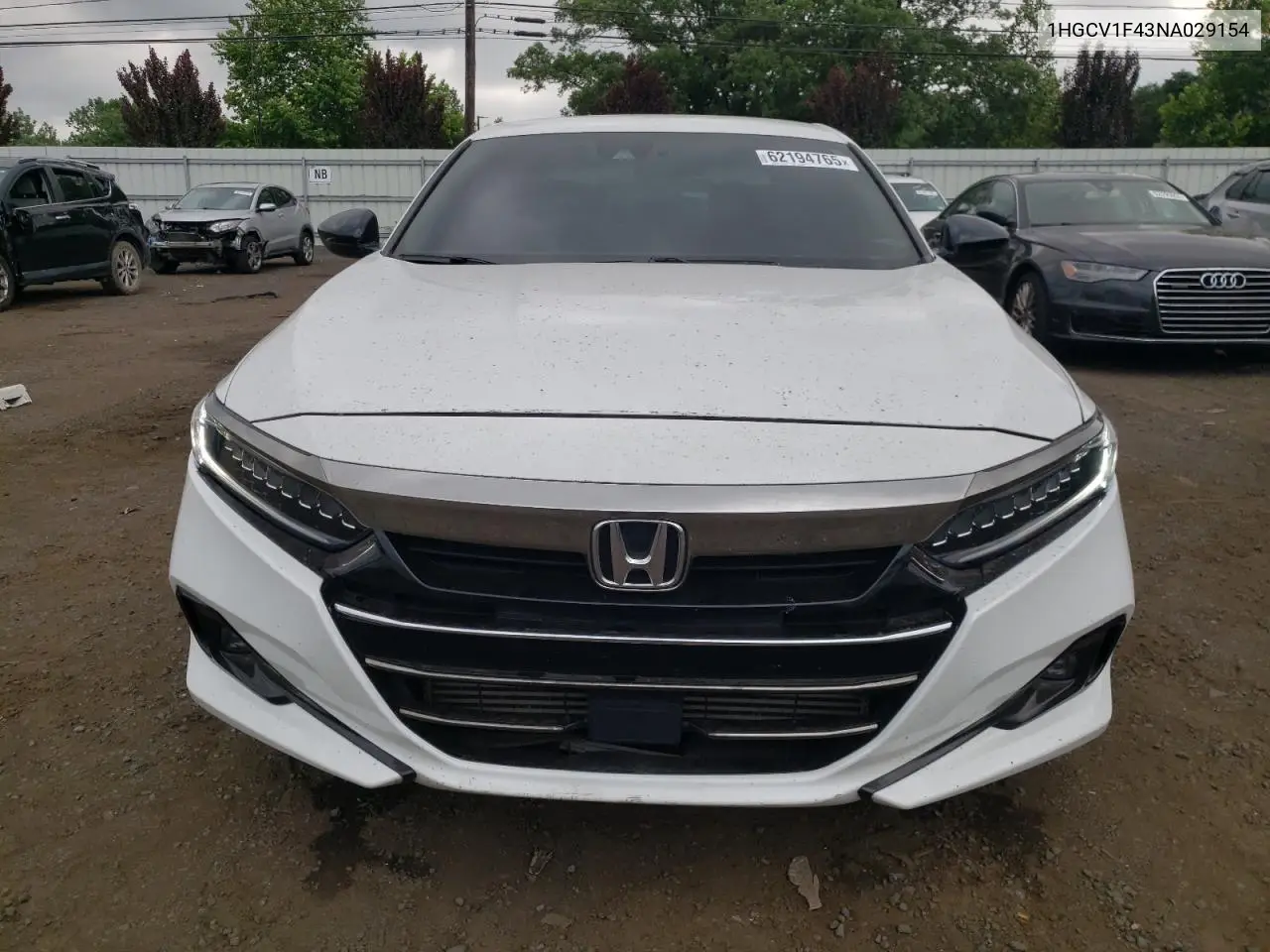 2022 Honda Accord Sport Se VIN: 1HGCV1F43NA029154 Lot: 62194765
