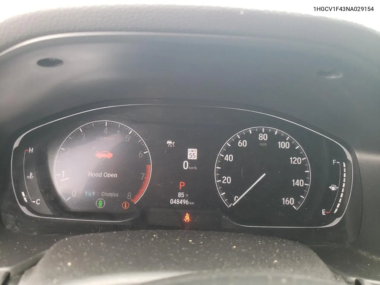 2022 Honda Accord Sport Se VIN: 1HGCV1F43NA029154 Lot: 62194765