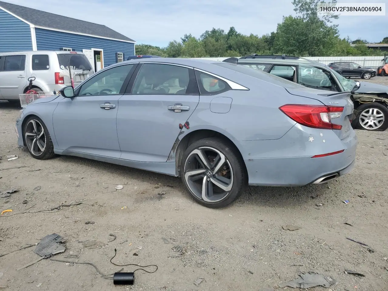 2022 Honda Accord Sport VIN: 1HGCV2F38NA006904 Lot: 62453275