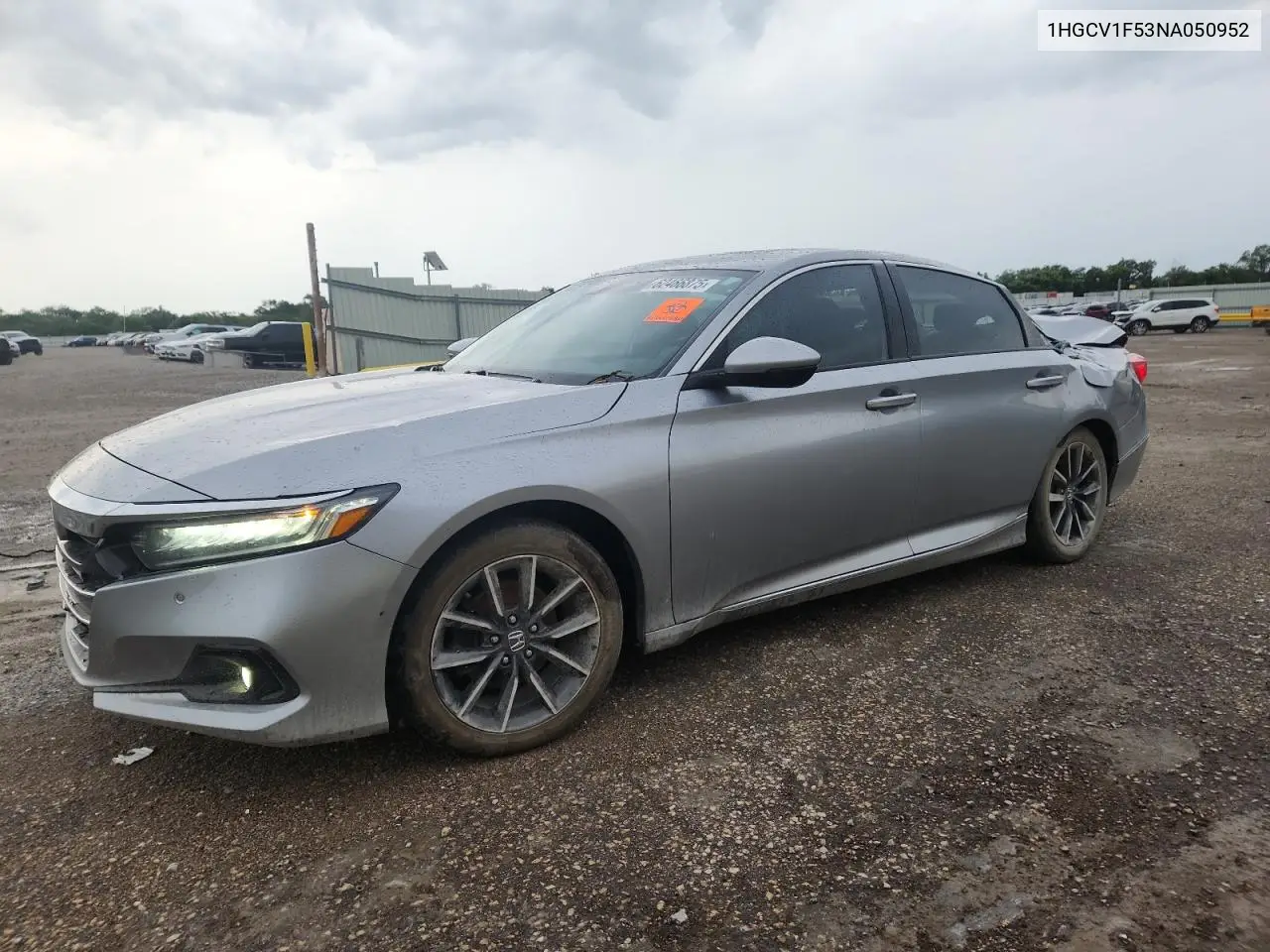 2022 Honda Accord Exl VIN: 1HGCV1F53NA050952 Lot: 62466875