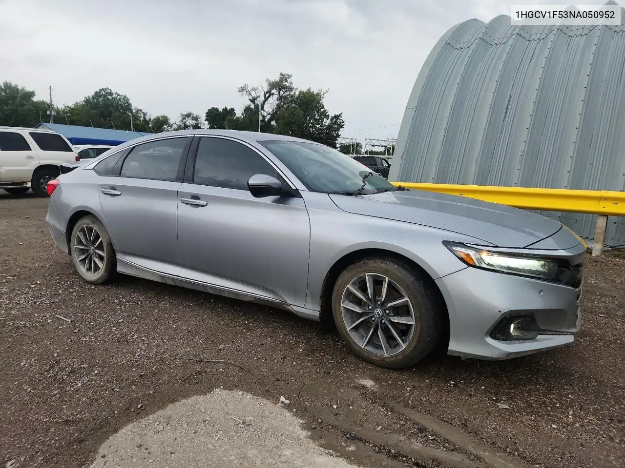 2022 Honda Accord Exl VIN: 1HGCV1F53NA050952 Lot: 62466875
