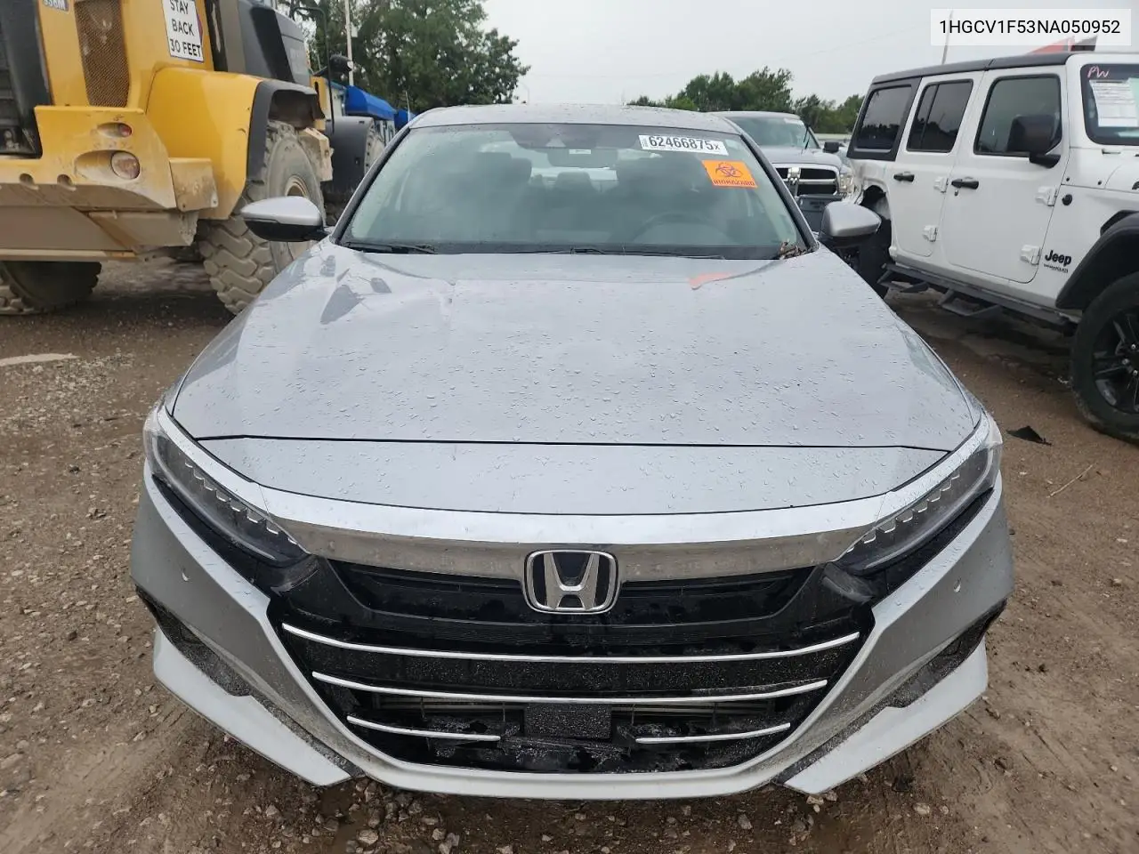 2022 Honda Accord Exl VIN: 1HGCV1F53NA050952 Lot: 62466875