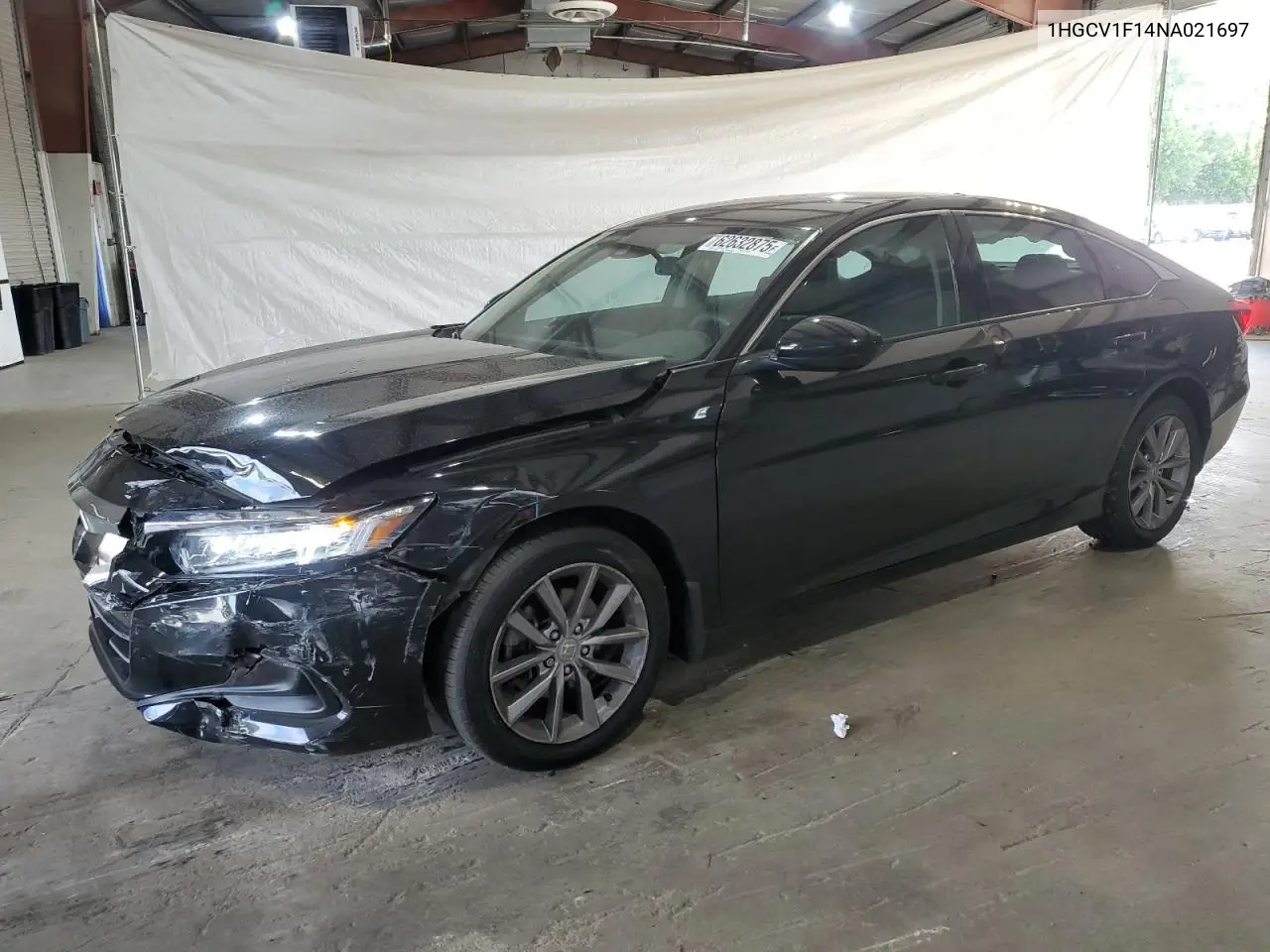 2022 Honda Accord Lx VIN: 1HGCV1F14NA021697 Lot: 62632875