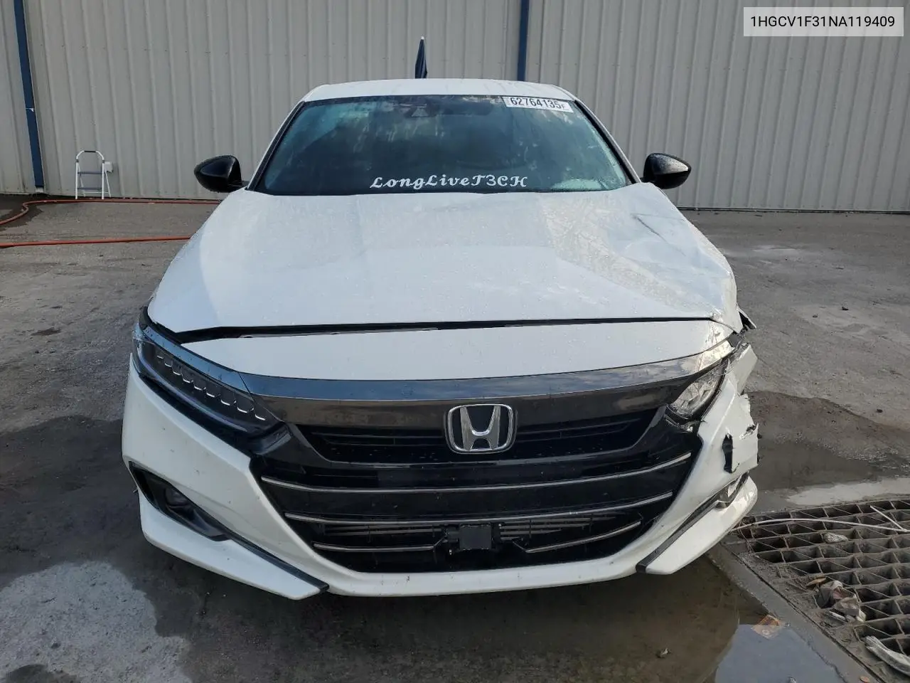 2022 Honda Accord Sport VIN: 1HGCV1F31NA119409 Lot: 62764135