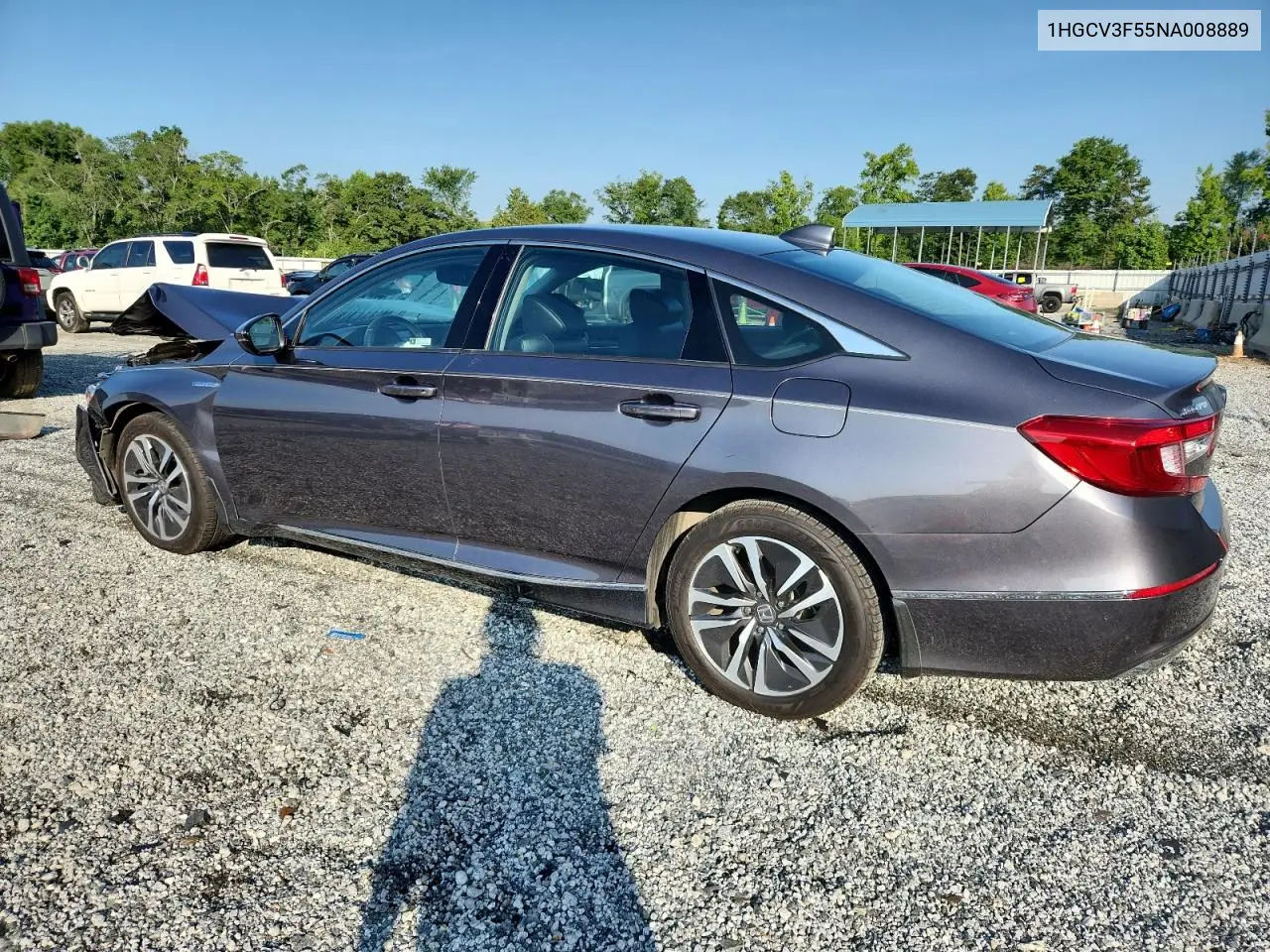 2022 Honda Accord Hybrid Exl VIN: 1HGCV3F55NA008889 Lot: 63005215