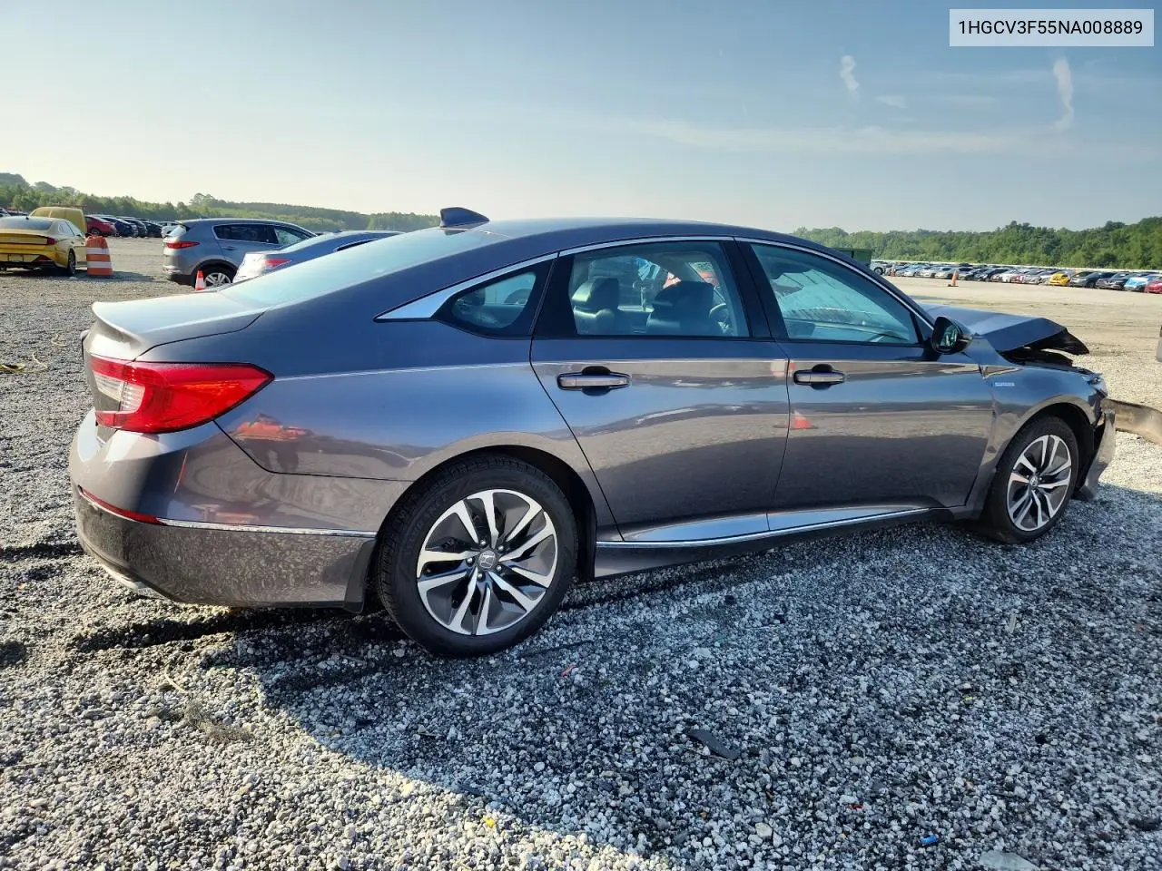 2022 Honda Accord Hybrid Exl VIN: 1HGCV3F55NA008889 Lot: 63005215