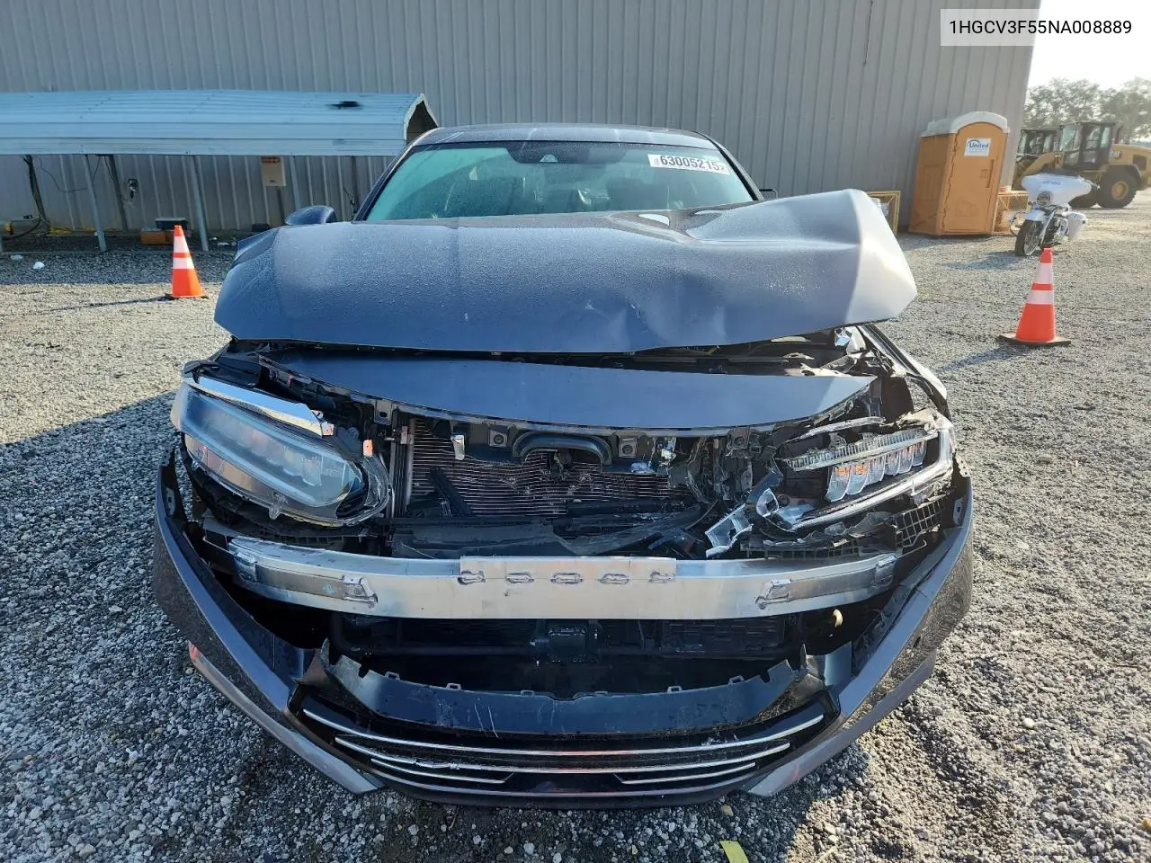 2022 Honda Accord Hybrid Exl VIN: 1HGCV3F55NA008889 Lot: 63005215