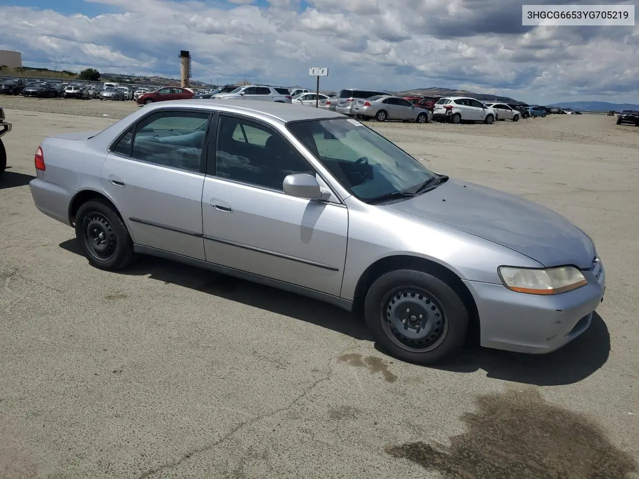 2000 Honda Accord Lx VIN: 3HGCG6653YG705219 Lot: 56623375