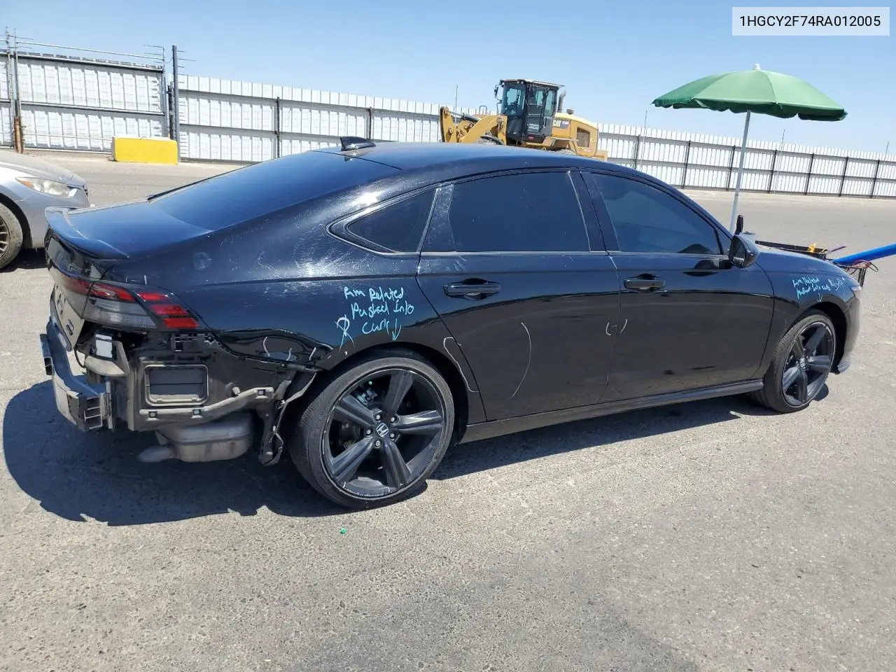 2024 Honda Accord Hybrid Sport-L VIN: 1HGCY2F74RA012005 Lot: 61832425