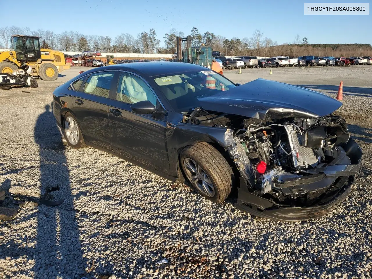 2025 Honda Accord Lx VIN: 1HGCY1F20SA008800 Lot: 41567035