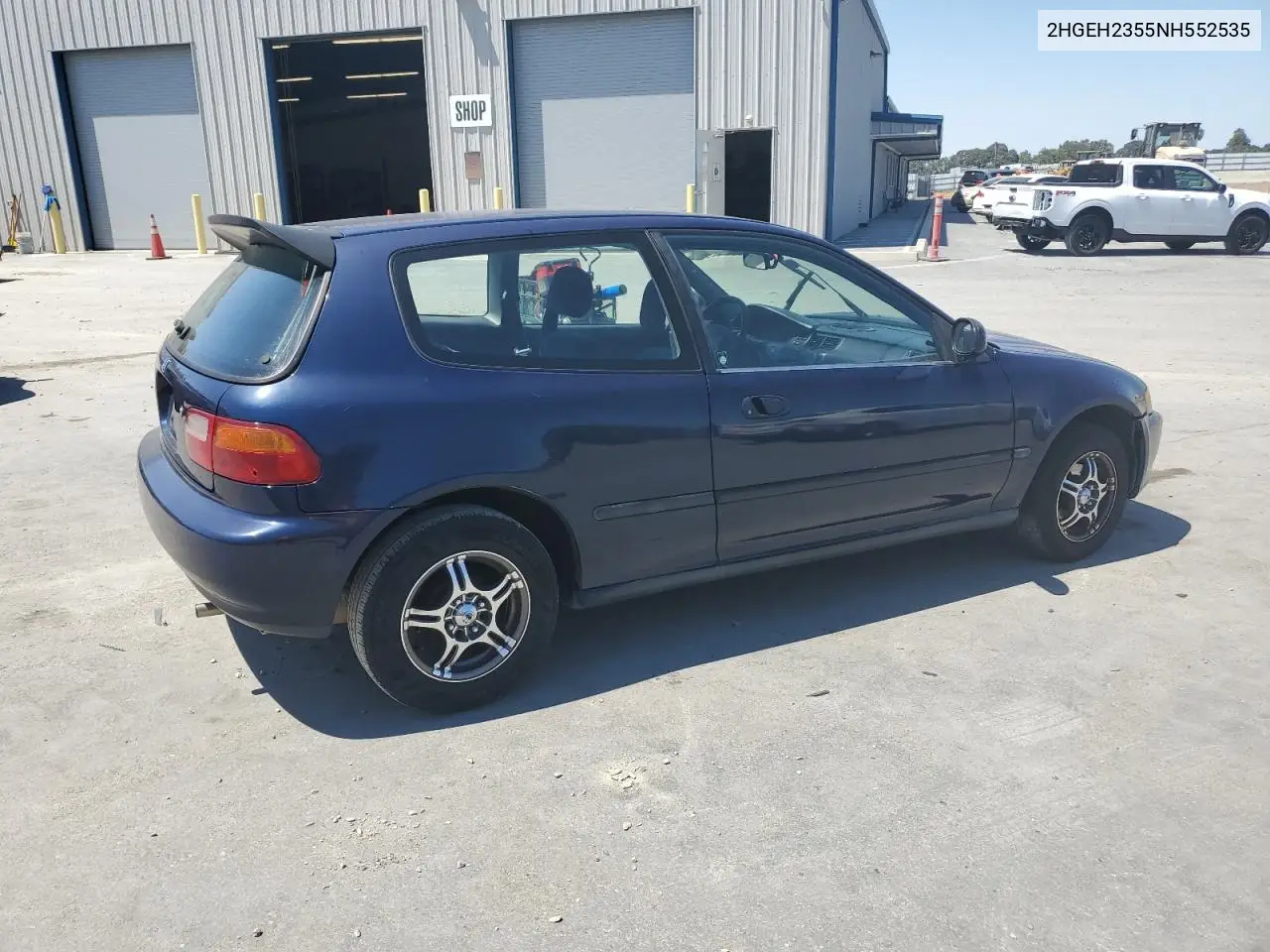 1992 Honda Civic Dx VIN: 2HGEH2355NH552535 Lot: 62882285
