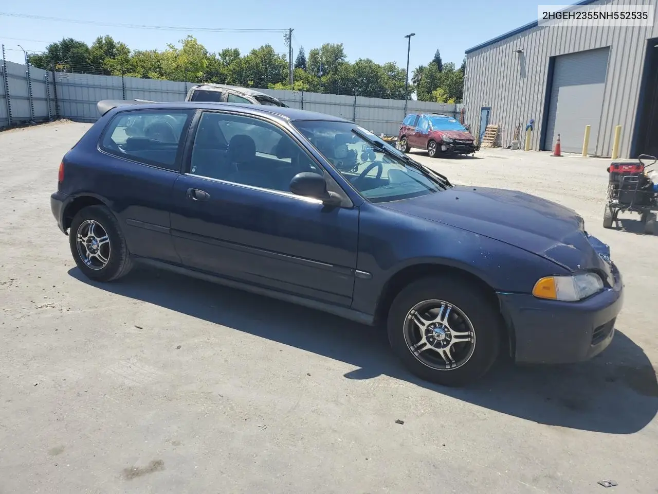 1992 Honda Civic Dx VIN: 2HGEH2355NH552535 Lot: 62882285
