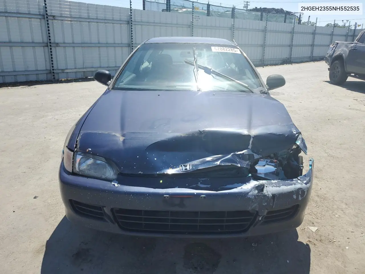 1992 Honda Civic Dx VIN: 2HGEH2355NH552535 Lot: 62882285