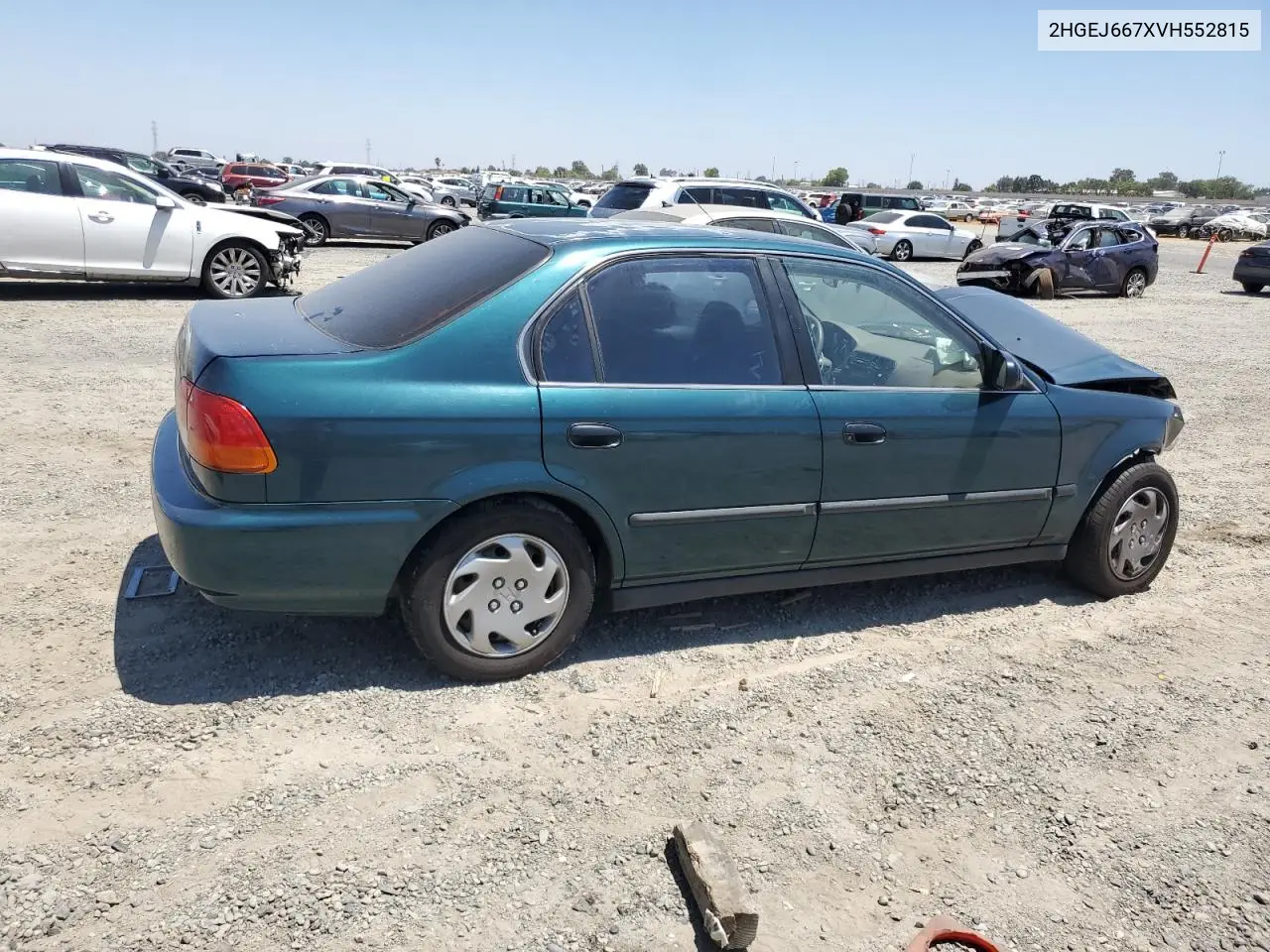1997 Honda Civic Lx VIN: 2HGEJ667XVH552815 Lot: 62698485