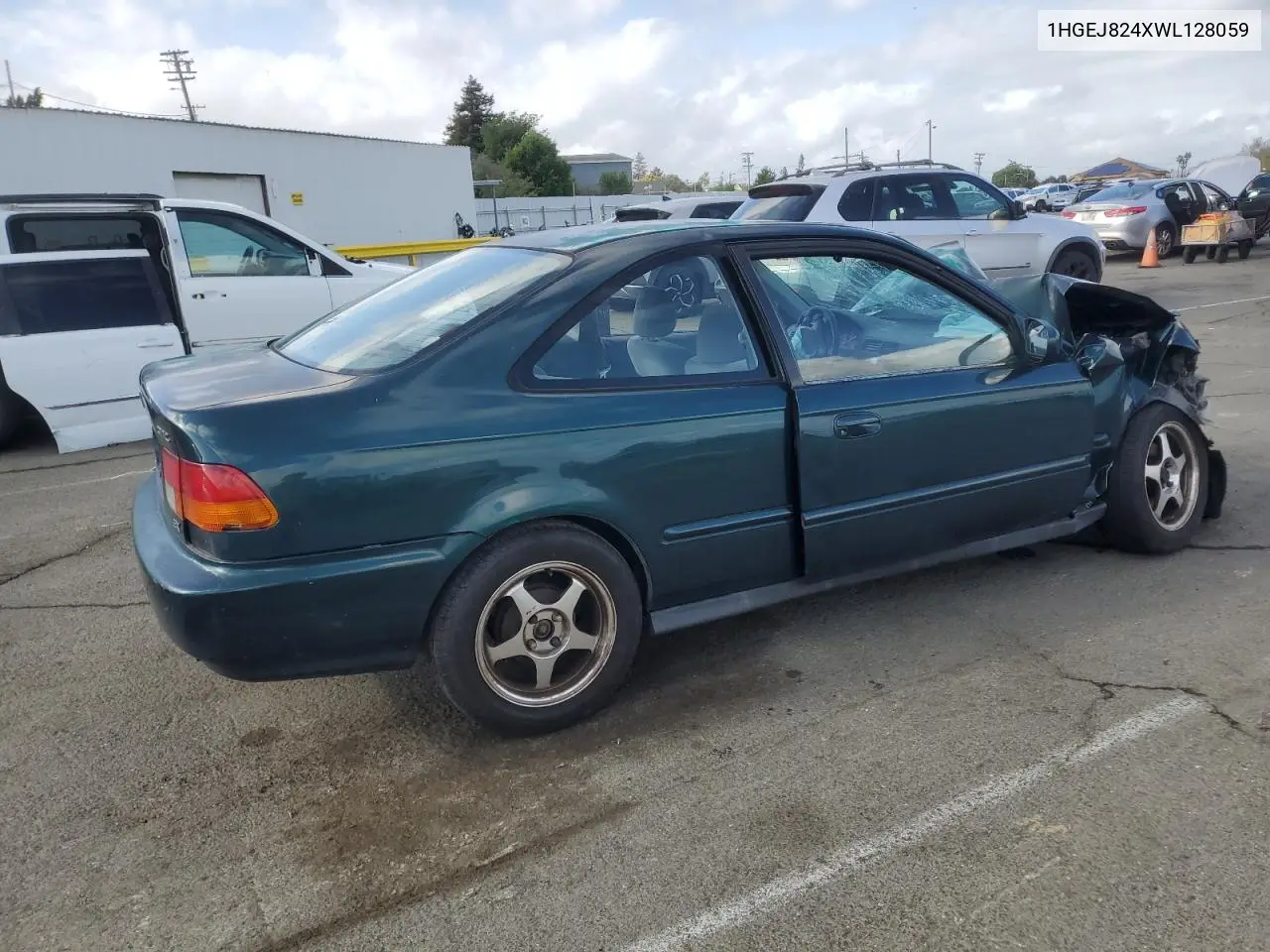 1998 Honda Civic Ex VIN: 1HGEJ824XWL128059 Lot: 50824835
