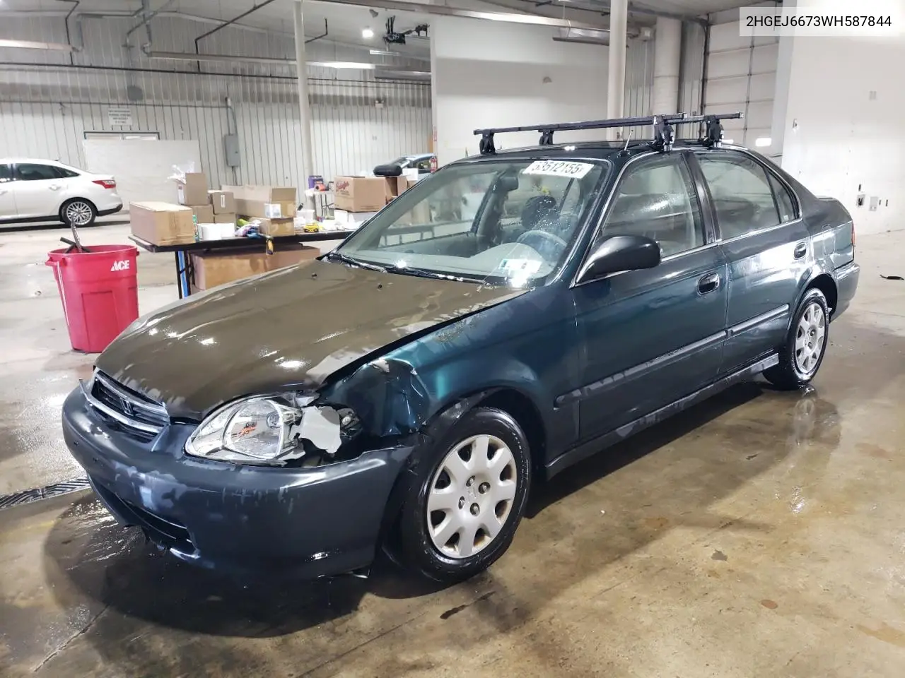 1998 Honda Civic Lx VIN: 2HGEJ6673WH587844 Lot: 53512155
