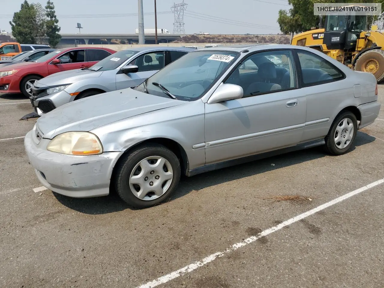 1998 Honda Civic Ex VIN: 1HGEJ8241WL019151 Lot: 54614595
