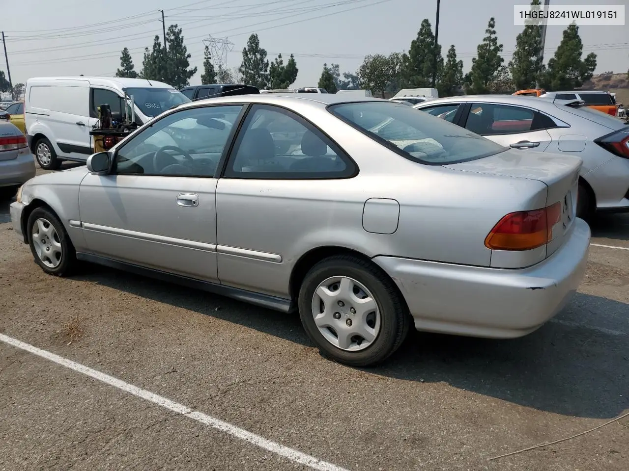1998 Honda Civic Ex VIN: 1HGEJ8241WL019151 Lot: 54614595
